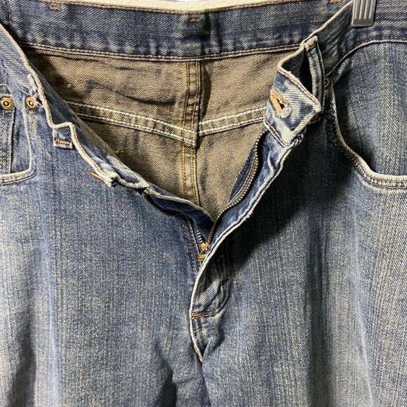 Wrangle Men Premium Denim Jeans Size 36 x 29 Relaxed Straight Blue Small Flaw - Picture 5 of 9